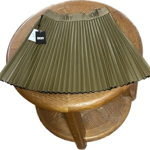 DKNY Faux Leather Skirt